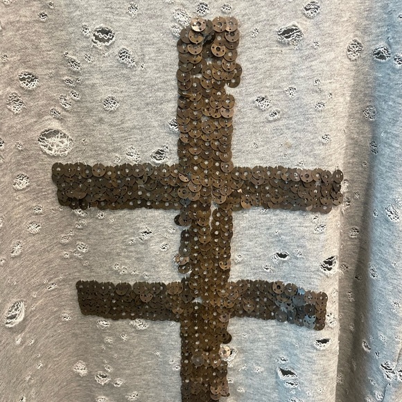 Ixiah Gray Tracksuit with bronze sequins and drop crotch. - Picture 10 of 13